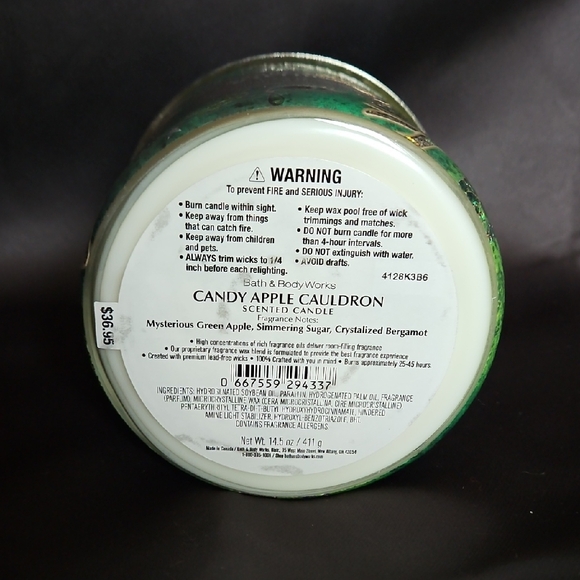 Bath & Body Works Green Candy Apple Cauldron Candle - Picture 4 of 4